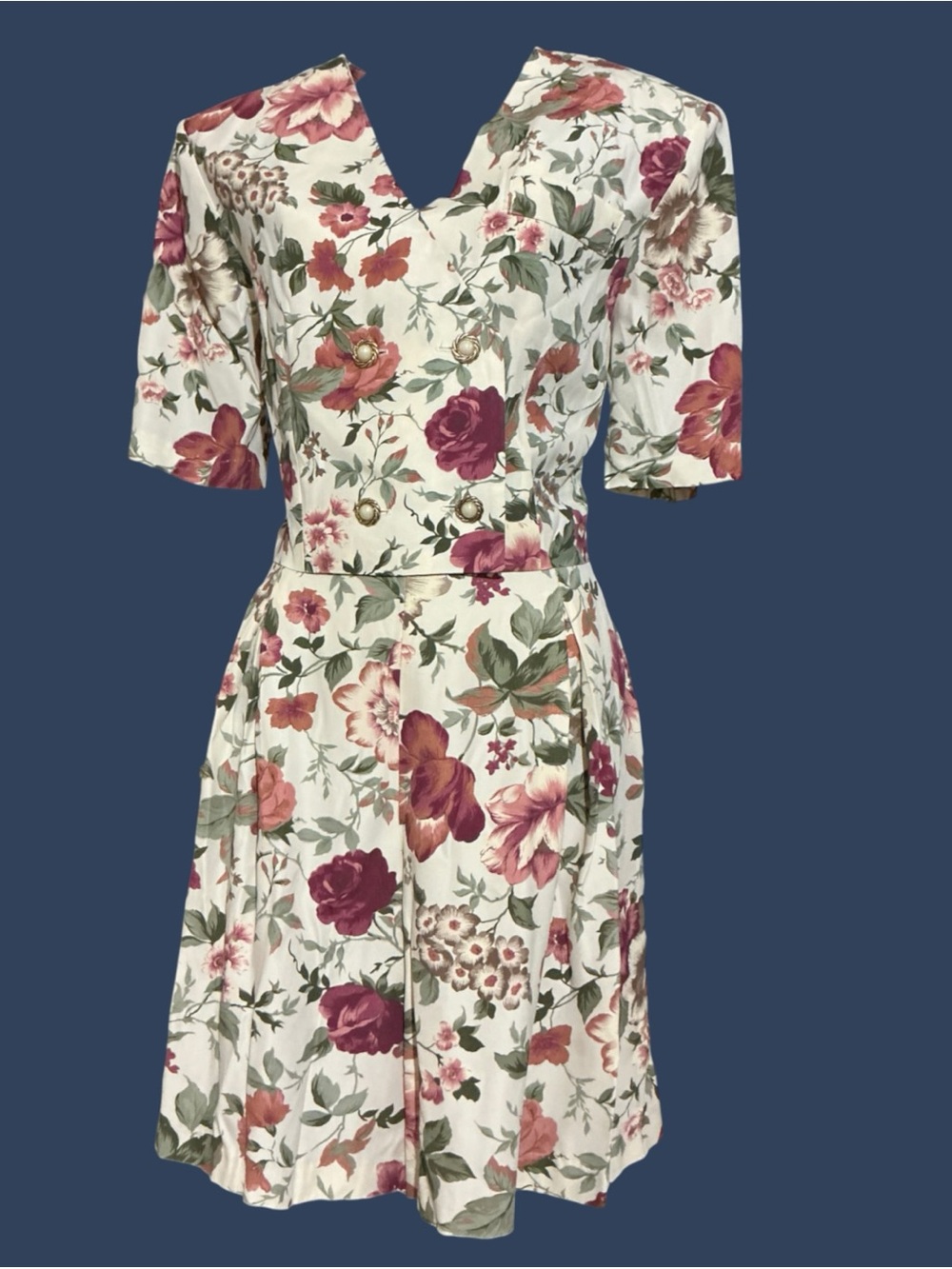 Vintage 80s Paris Sport Club Floral 2 Piece Culotte Set 9/10